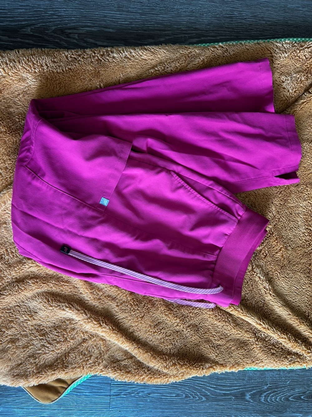 Fabletics Vibrant Fuchsia High Waisted Scrub Pants, willing to sell as set